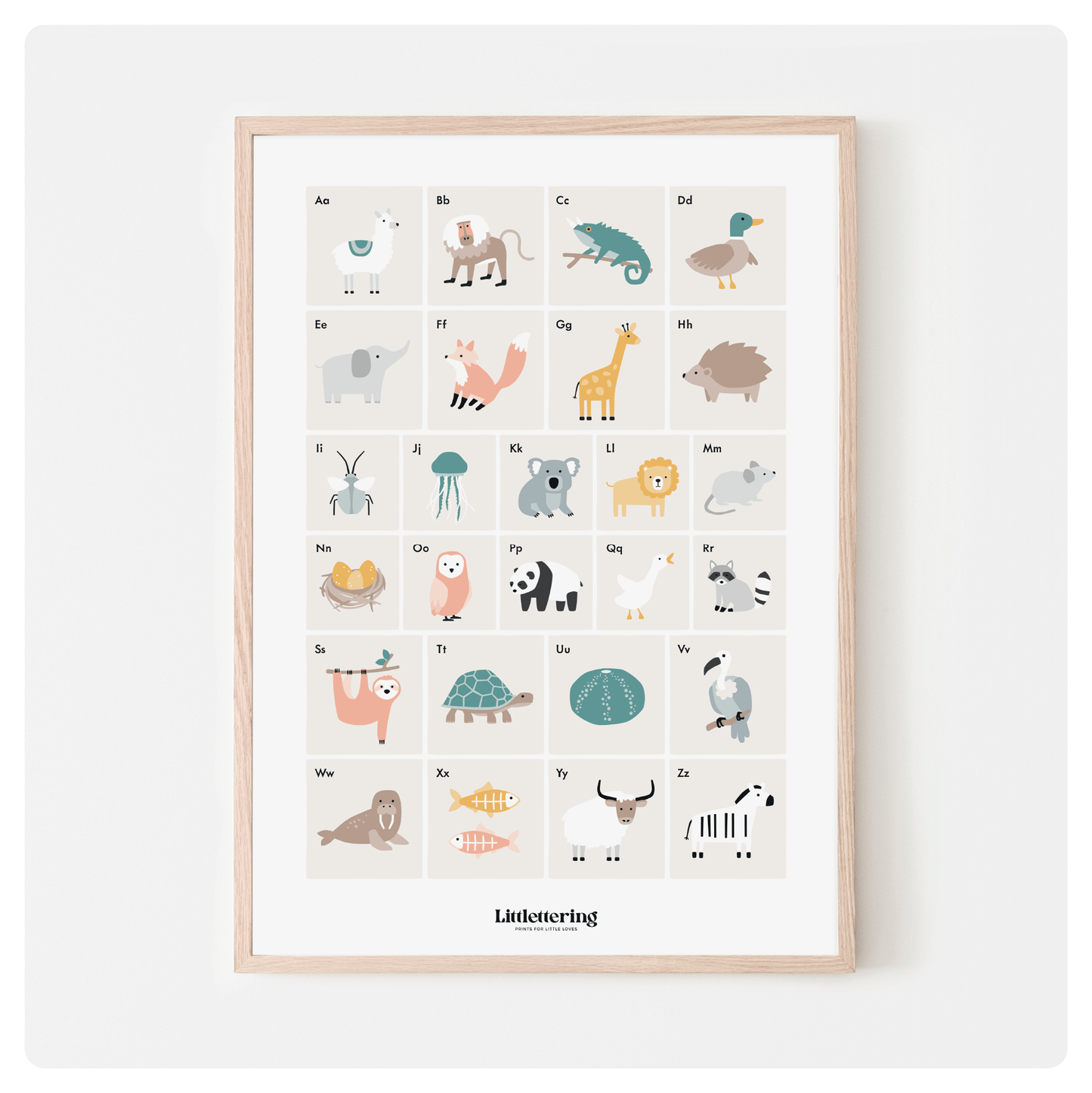 Animal Alphabet Print
