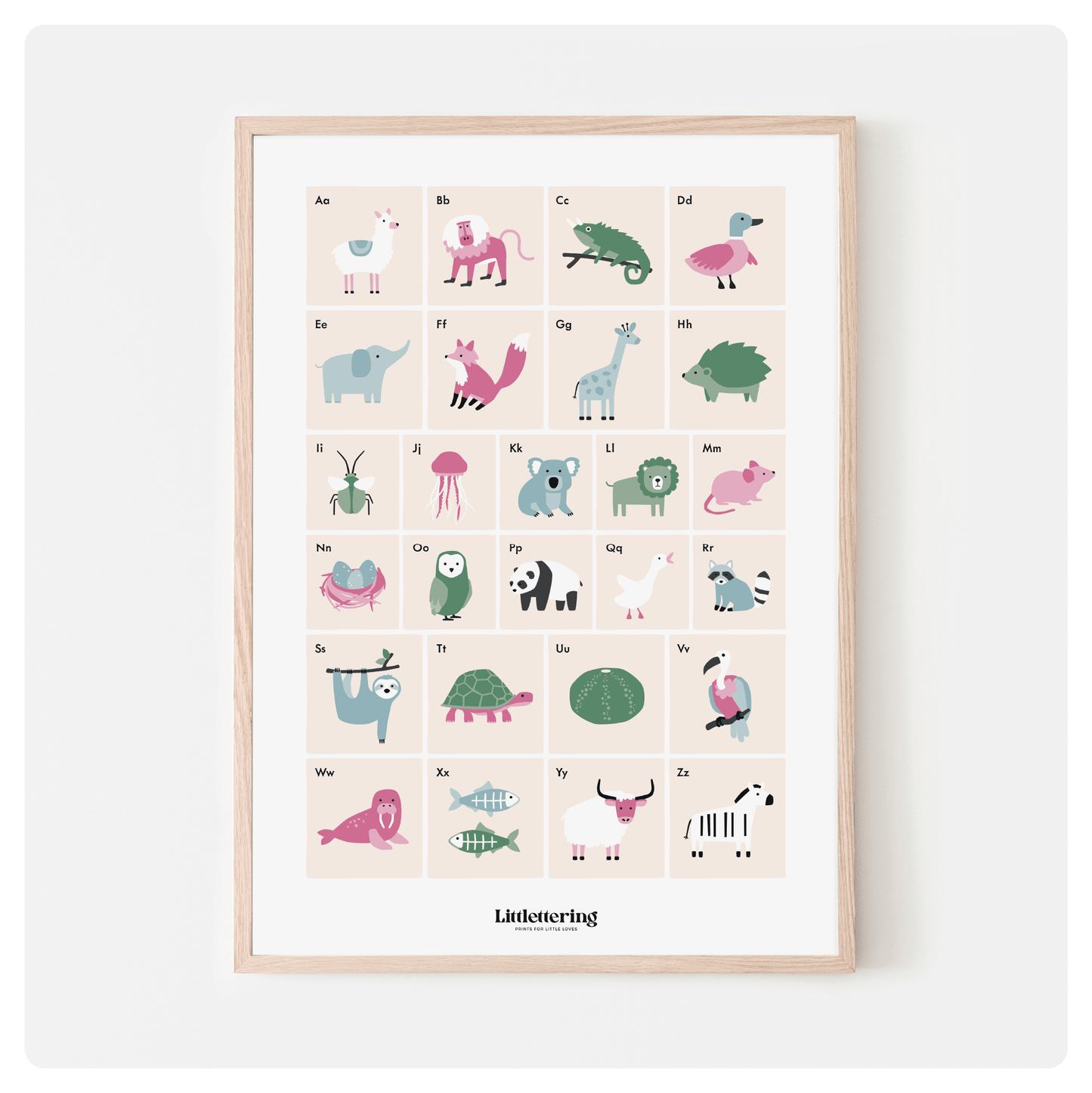 Animal Alphabet Print