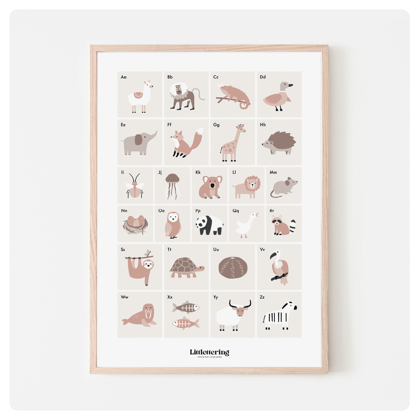 Animal Alphabet Print
