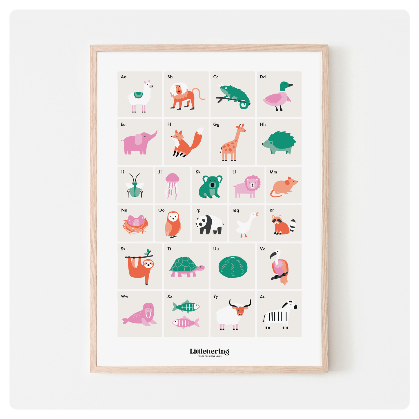 Animal Alphabet Print
