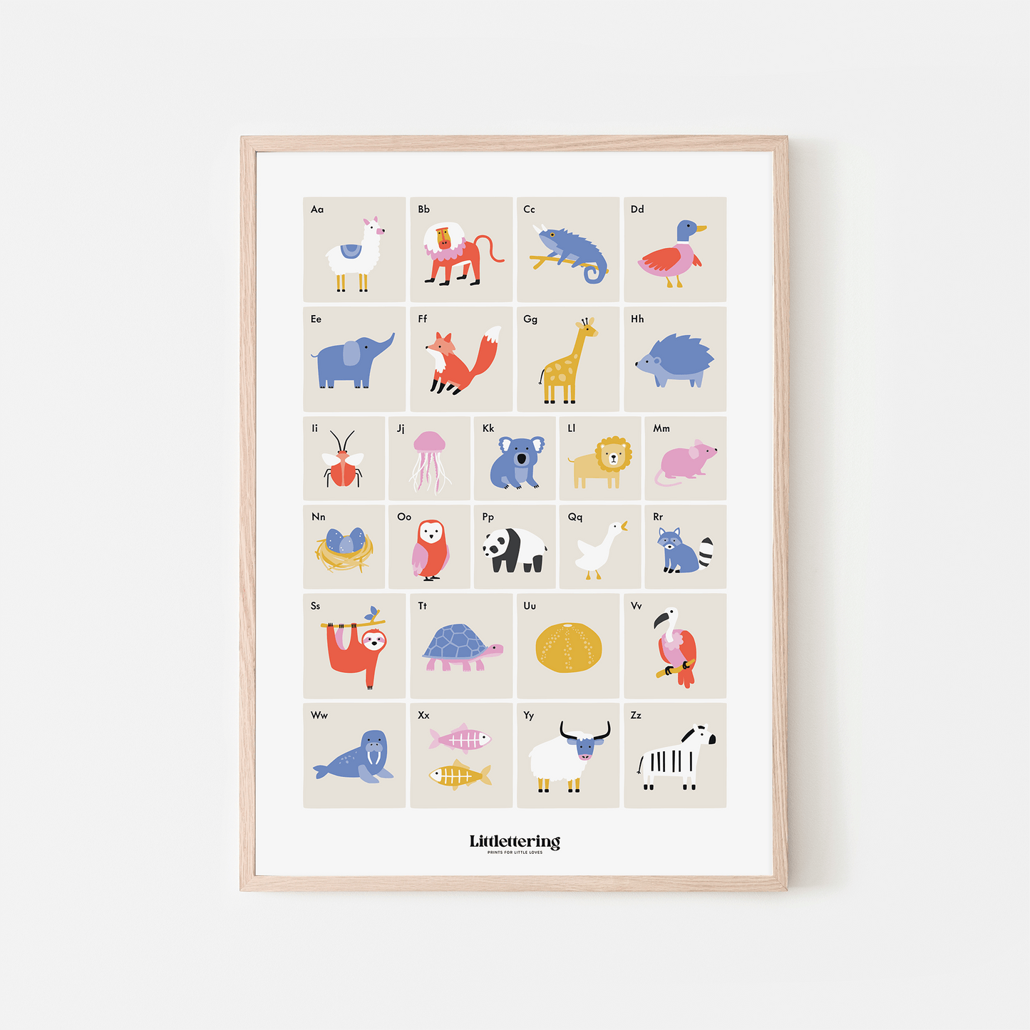 Animal Alphabet Print